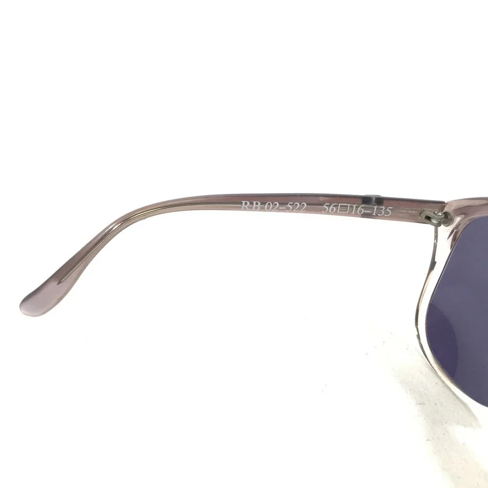 Vintage Renato Balestra Sunglasses RB02-522 Clear Brown Frames with Blue Lenses